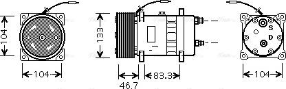 Ava Quality Cooling UVK129 - Kompressori, ilmastointilaite inparts.fi