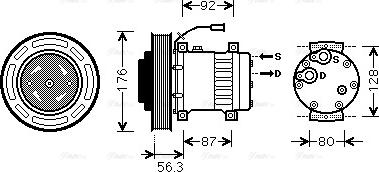 Ava Quality Cooling VLAK053 - Kompressori, ilmastointilaite inparts.fi