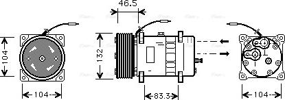 Ava Quality Cooling VLAK037 - Kompressori, ilmastointilaite inparts.fi