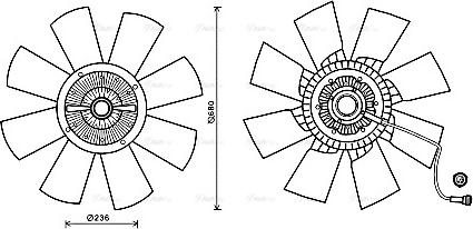 Ava Quality Cooling VLF067 - Tuuletin, moottorin jäähdytys inparts.fi