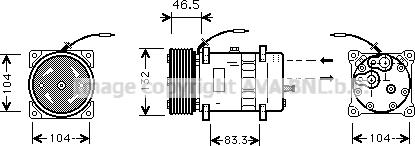 Ava Quality Cooling VLK037 - Kompressori, ilmastointilaite inparts.fi