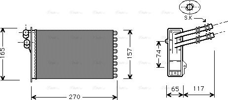 Ava Quality Cooling VN6175 - Lämmityslaitteen kenno inparts.fi