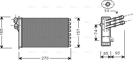 Ava Quality Cooling VN6173 - Lämmityslaitteen kenno inparts.fi