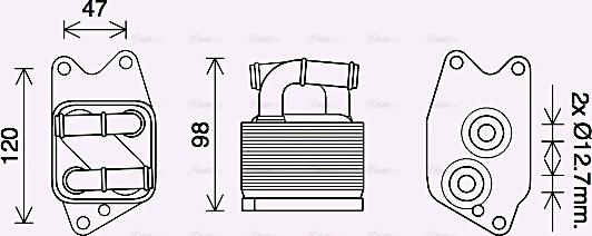 Ava Quality Cooling VN3405 - Öljynjäähdytin, autom. vaihteisto inparts.fi