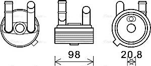 Ava Quality Cooling VN3396 - Öljynjäähdytin, autom. vaihteisto inparts.fi