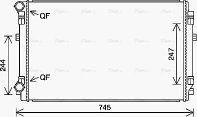 Ava Quality Cooling VN2404 - Jäähdytin,moottorin jäähdytys inparts.fi
