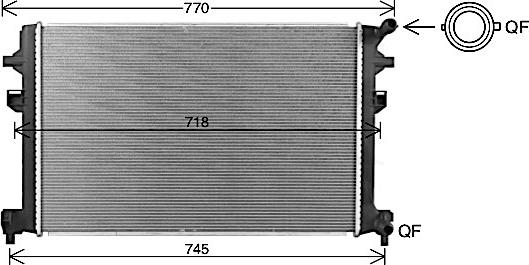 Ava Quality Cooling VN2426 - Jäähdytin,moottorin jäähdytys inparts.fi