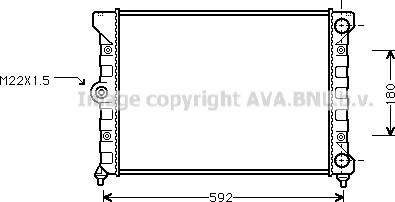 Ava Quality Cooling VNA2099 - Jäähdytin,moottorin jäähdytys inparts.fi