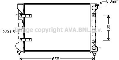 Ava Quality Cooling VNA2048 - Jäähdytin,moottorin jäähdytys inparts.fi