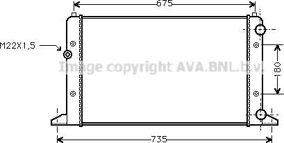 Ava Quality Cooling VN2160 - Jäähdytin,moottorin jäähdytys inparts.fi