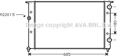 Ava Quality Cooling VN2102 - Jäähdytin,moottorin jäähdytys inparts.fi