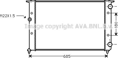 Ava Quality Cooling VN2116 - Jäähdytin,moottorin jäähdytys inparts.fi