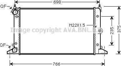 Ava Quality Cooling VN2188 - Jäähdytin,moottorin jäähdytys inparts.fi