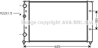 Ava Quality Cooling VN2124 - Jäähdytin,moottorin jäähdytys inparts.fi