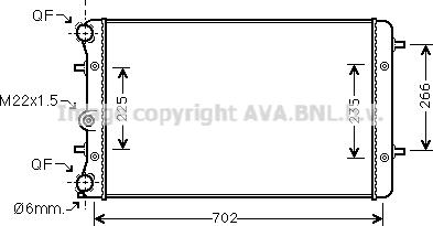 Ava Quality Cooling VN2174 - Jäähdytin,moottorin jäähdytys inparts.fi