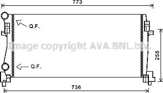 Ava Quality Cooling VN2340 - Jäähdytin,moottorin jäähdytys inparts.fi