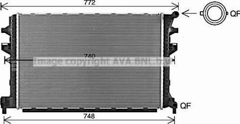 Ava Quality Cooling VN2383 - Jäähdytin,moottorin jäähdytys inparts.fi