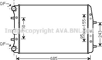 Ava Quality Cooling VN2374 - Jäähdytin,moottorin jäähdytys inparts.fi