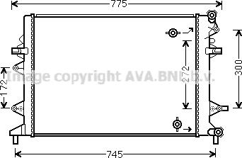 Ava Quality Cooling VN2370 - Jäähdytin,moottorin jäähdytys inparts.fi