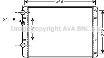 Ava Quality Cooling VN2249 - Jäähdytin,moottorin jäähdytys inparts.fi