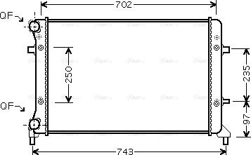 Ava Quality Cooling VN2204 - Jäähdytin,moottorin jäähdytys inparts.fi