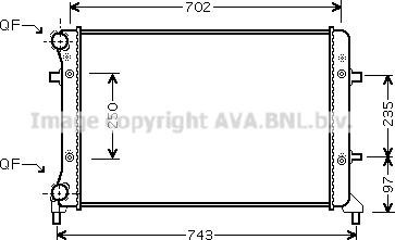 Ava Quality Cooling VN2223 - Jäähdytin,moottorin jäähdytys inparts.fi