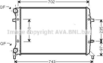 Ava Quality Cooling VN2272 - Jäähdytin,moottorin jäähdytys inparts.fi