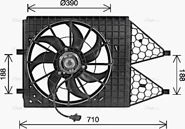 Ava Quality Cooling VN7545 - Tuuletin, moottorin jäähdytys inparts.fi