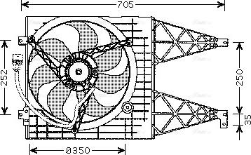 Ava Quality Cooling VN7507 - Tuuletin, moottorin jäähdytys inparts.fi