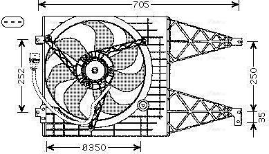 Ava Quality Cooling VN7513 - Tuuletin, moottorin jäähdytys inparts.fi