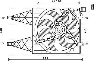 Ava Quality Cooling VN7532 - Tuuletin, moottorin jäähdytys inparts.fi