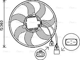 Ava Quality Cooling VN7537 - Tuuletin, moottorin jäähdytys inparts.fi