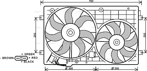 Ava Quality Cooling VN7528 - Tuuletin, moottorin jäähdytys inparts.fi