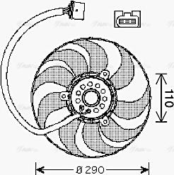 Ava Quality Cooling VN7522 - Tuuletin, moottorin jäähdytys inparts.fi