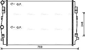 Ava Quality Cooling VNA2344 - Jäähdytin,moottorin jäähdytys inparts.fi
