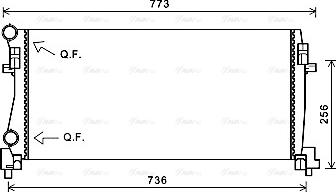 Ava Quality Cooling VNA2340 - Jäähdytin,moottorin jäähdytys inparts.fi