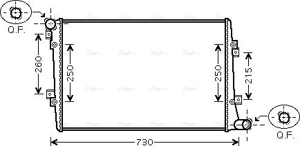 Ava Quality Cooling VNA2255 - Jäähdytin,moottorin jäähdytys inparts.fi