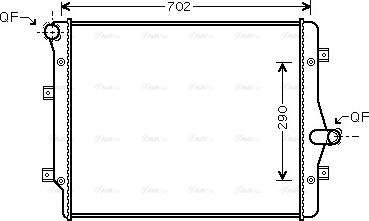 Ava Quality Cooling VNA2208 - Jäähdytin,moottorin jäähdytys inparts.fi