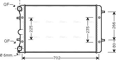 Ava Quality Cooling VNA2286 - Jäähdytin,moottorin jäähdytys inparts.fi