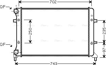 Ava Quality Cooling VNA2223 - Jäähdytin,moottorin jäähdytys inparts.fi