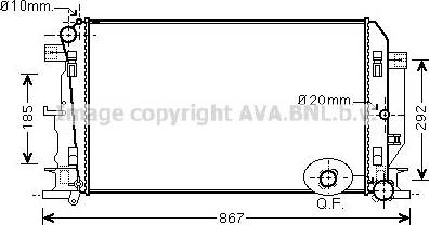 Ava Quality Cooling VNA2271 - Jäähdytin,moottorin jäähdytys inparts.fi