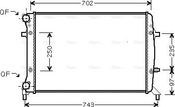 Ava Quality Cooling VNA2272 - Jäähdytin,moottorin jäähdytys inparts.fi