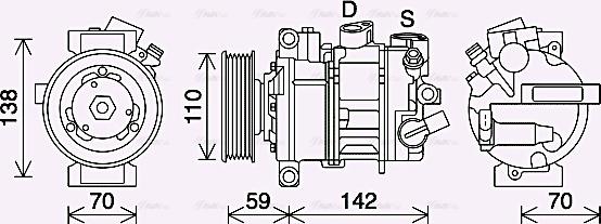 Ava Quality Cooling VNAK401 - Kompressori, ilmastointilaite inparts.fi