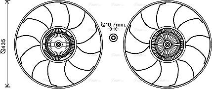 Ava Quality Cooling VNF332 - Tuuletin, moottorin jäähdytys inparts.fi