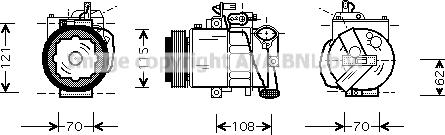 Ava Quality Cooling VNK064 - Kompressori, ilmastointilaite inparts.fi