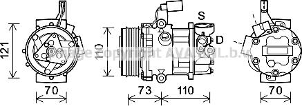 Ava Quality Cooling VNK375 - Kompressori, ilmastointilaite inparts.fi