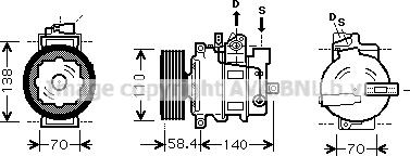 Ava Quality Cooling VNK265 - Kompressori, ilmastointilaite inparts.fi