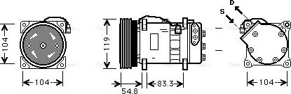 Ava Quality Cooling VNK281 - Kompressori, ilmastointilaite inparts.fi