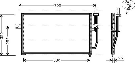 Ava Quality Cooling VO 5128 - Lauhdutin, ilmastointilaite inparts.fi