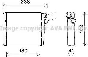 Ava Quality Cooling VO6163 - Lämmityslaitteen kenno inparts.fi